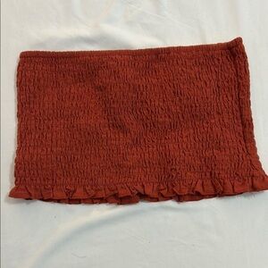Shein Tube Top Size Small rust red cotton